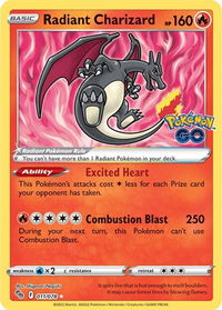 Radiant Charizard - Pokemon GO (PGO) #011/078 - Radiant Rare Pokémon Trading Card