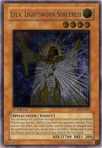 Lyla, Lightsworn Sorceress (UTR) - Light of Destruction YuGiOh trading card