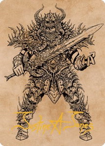 Sarevok, Deathbringer Art Card (Gold-Stamped Signature) - Art Series: Commander Legends: Battle for Baldur's Gate (ASCLB) #50 - Special Magic: The Gathering Trading Card