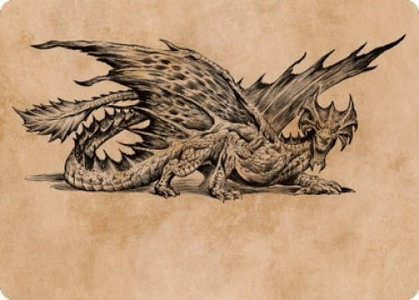 Ancient Brass Dragon Art Card (49/81) - Art Series: Commander Legends: Battle for Baldur's Gate (ASCLB) #49 - Special Magic: The Gathering Trading Card