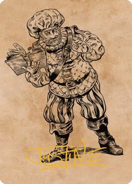 Volo, Itinerant Scholar Art Card (Gold-Stamped Signature) - Art Series: Commander Legends: Battle for Baldur's Gate Magic: The Gathering trading card