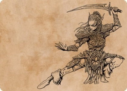 Lae'zel, Vlaakith's Champion Art Card - Art Series: Commander Legends: Battle for Baldur's Gate (ASCLB) #45 - Special Magic: The Gathering Trading Card