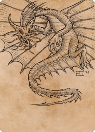 Ancient Gold Dragon Art Card (44/81) trading card from Art Series: Commander Legends: Battle for Baldur's Gate Ancient Gold Dragon Art Card (44/81) - Art Series: Commander Legends: Battle for Baldur's Gate Magic: The Gathering trading card