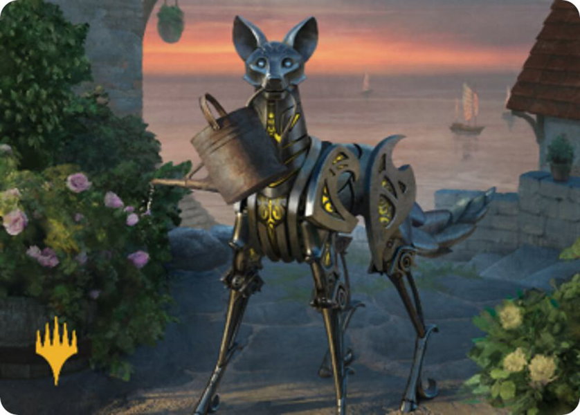 Clockwork Fox Art Card (Gold-Stamped) trading card from Art Series: Commander Legends: Battle for Baldur's Gate Clockwork Fox Art Card (Gold-Stamped) - Art Series: Commander Legends: Battle for Baldur's Gate Magic: The Gathering trading card