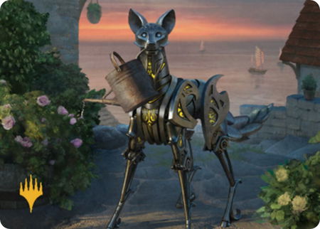 Clockwork Fox Art Card (Gold-Stamped) - Art Series: Commander Legends: Battle for Baldur's Gate Magic: The Gathering trading card