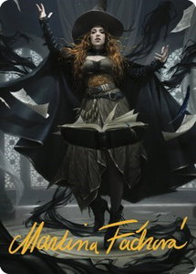 Tasha, the Witch Queen Art Card (41/81) (Gold-Stamped Signature) - Art Series: Commander Legends: Battle for Baldur's Gate (ASCLB) #41 - Special Magic: The Gathering Trading Card