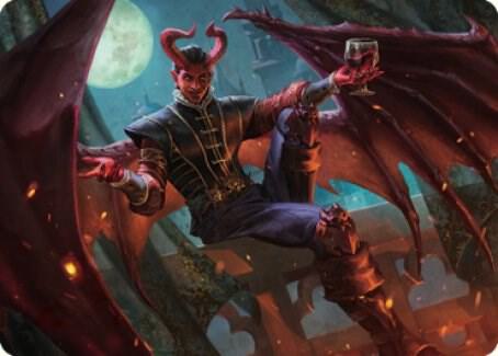 Raphael, Fiendish Savior Art Card (40/81) - Art Series: Commander Legends: Battle for Baldur's Gate Magic: The Gathering trading card