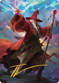 Elminster Art Card (36/81) (Gold-Stamped Signature) - Art Series: Commander Legends: Battle for Baldur's Gate (ASCLB) #36 - Special Magic: The Gathering Trading Card