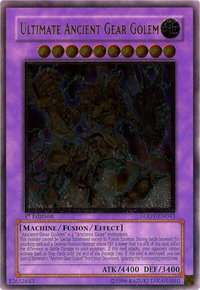 Ultimate Ancient Gear Golem (UTR) - Light of Destruction (LODT) #LODT-EN043 - Ultimate Rare YuGiOh Trading Card