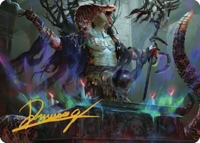 Sivriss, Nightmare Speaker Art Card (32/81) (Gold-Stamped Signature) - Art Series: Commander Legends: Battle for Baldur's Gate (ASCLB) #32 - Special Magic: The Gathering Trading Card