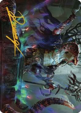 Sivriss, Nightmare Speaker Art Card (32/81) (Gold-Stamped Signature) - Art Series: Commander Legends: Battle for Baldur's Gate Magic: The Gathering trading card