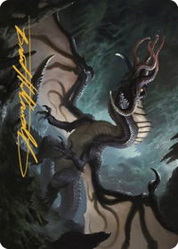 Brainstealer Dragon Art Card (Gold-Stamped Signature) - Art Series: Commander Legends: Battle for Baldur's Gate (ASCLB) #31 - Special Magic: The Gathering Trading Card