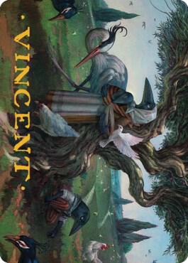 Kindred Discovery Art Card (Gold-Stamped Signature) - Art Series: Commander Legends: Battle for Baldur's Gate Magic: The Gathering trading card