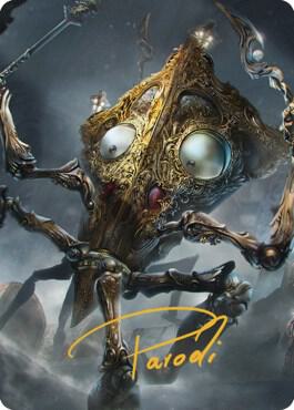 Tridrone Art Card (Gold-Stamped Signature) - Art Series: Commander Legends: Battle for Baldur's Gate Magic: The Gathering trading card