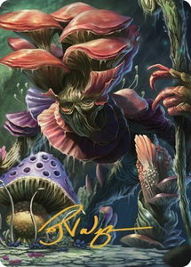 Myconid Adult Art Card (Gold-Stamped Signature) - Art Series: Commander Legends: Battle for Baldur's Gate (ASCLB) #24 - Special Magic: The Gathering Trading Card