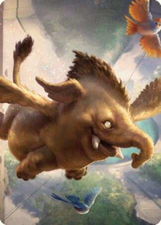 Hollyphant Art Card - Art Series: Commander Legends: Battle for Baldur's Gate Magic: The Gathering trading card