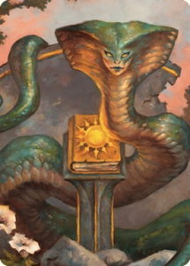 Guardian Naga Art Card - Art Series: Commander Legends: Battle for Baldur's Gate (ASCLB) #16 - Special Magic: The Gathering Trading Card
