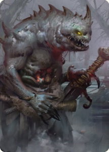Gray Slaad Art Card - Art Series: Commander Legends: Battle for Baldur's Gate (ASCLB) #15 - Special Magic: The Gathering Trading Card