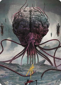 Elder Brain Art Card (Gold-Stamped Signature) - Art Series: Commander Legends: Battle for Baldur's Gate (ASCLB) #13 - Special Magic: The Gathering Trading Card