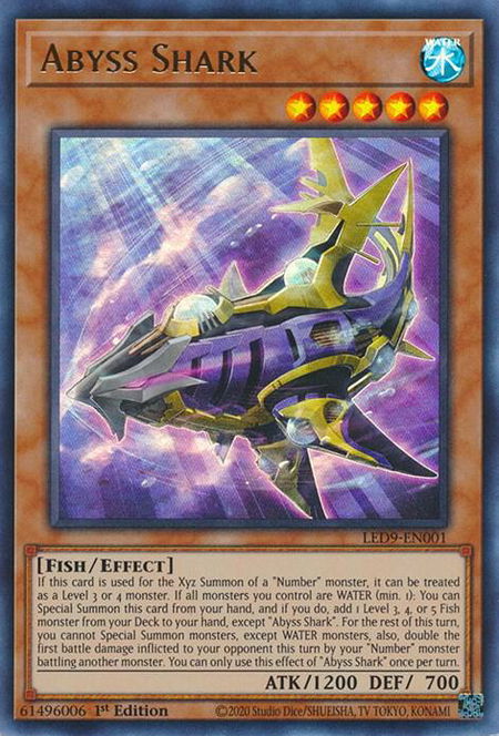 Abyss Shark - Legendary Duelists: Duels From the Deep YuGiOh trading card