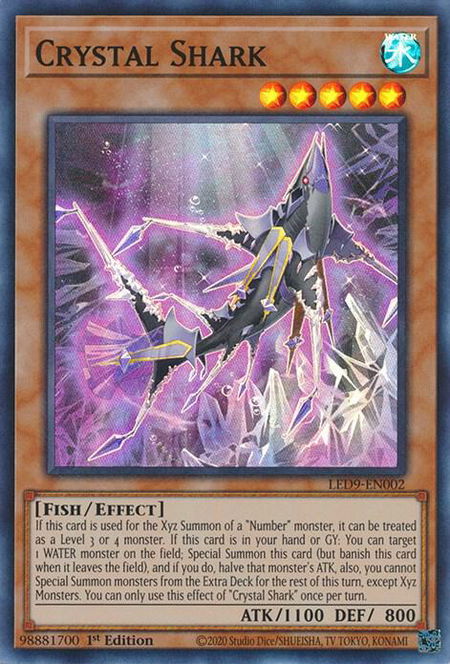 Crystal Shark - Legendary Duelists: Duels From the Deep YuGiOh trading card