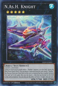 N.As.H. Knight - Legendary Duelists: Duels From the Deep (LED9) #LED9-EN003 - Super Rare YuGiOh Trading Card