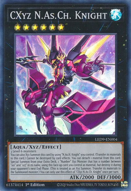 CXyz N.As.Ch. Knight trading card from Legendary Duelists: Duels From the Deep CXyz N.As.Ch. Knight - Legendary Duelists: Duels From the Deep YuGiOh trading card