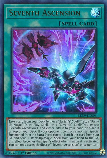 Seventh Ascension - Legendary Duelists: Duels From the Deep YuGiOh trading card