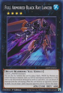 Full Armored Black Ray Lancer - Legendary Duelists: Duels From the Deep (LED9) #LED9-EN012 - Common / Short Print YuGiOh Trading Card