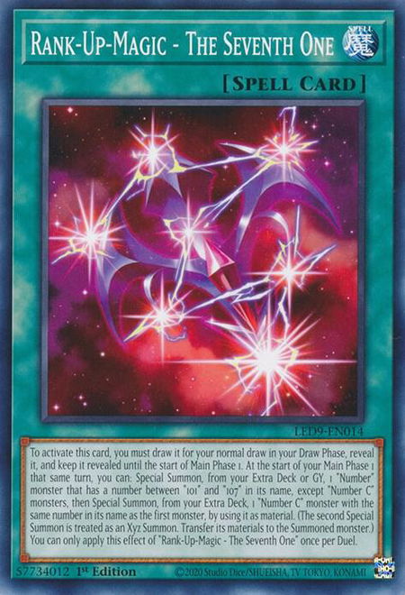 Rank-Up-Magic - The Seventh One trading card from Legendary Duelists: Duels From the Deep Rank-Up-Magic - The Seventh One - Legendary Duelists: Duels From the Deep YuGiOh trading card