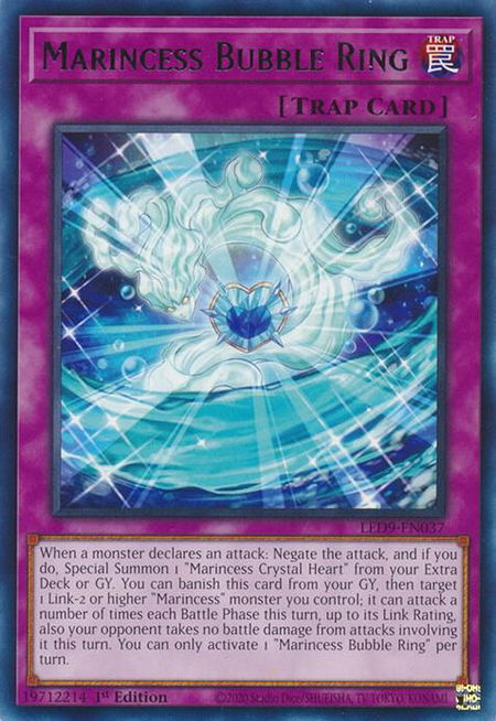 Marincess Bubble Ring trading card from Legendary Duelists: Duels From the Deep Marincess Bubble Ring - Legendary Duelists: Duels From the Deep YuGiOh trading card