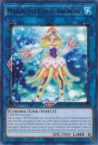 Marincess Coral Anemone - Legendary Duelists: Duels From the Deep (LED9) #LED9-EN041 - Rare YuGiOh Trading Card