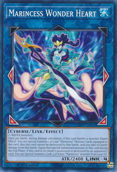 Marincess Wonder Heart trading card from Legendary Duelists: Duels From the Deep Marincess Wonder Heart - Legendary Duelists: Duels From the Deep YuGiOh trading card