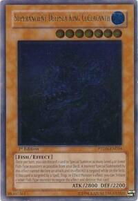 Superancient Deepsea King Coelacanth (UTR) - Phantom Darkness (PTDN) #PTDN-EN034 - Ultimate Rare YuGiOh Trading Card