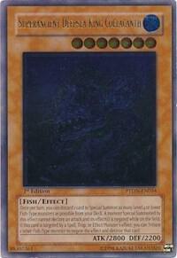 Superancient Deepsea King Coelacanth (UTR) - Phantom Darkness YuGiOh trading card
