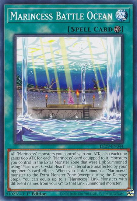 Marincess Battle Ocean trading card from Legendary Duelists: Duels From the Deep Marincess Battle Ocean - Legendary Duelists: Duels From the Deep YuGiOh trading card
