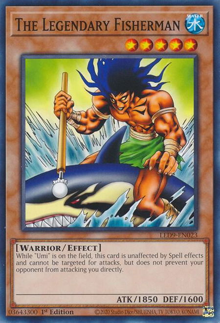 The Legendary Fisherman trading card from Legendary Duelists: Duels From the Deep The Legendary Fisherman - Legendary Duelists: Duels From the Deep YuGiOh trading card
