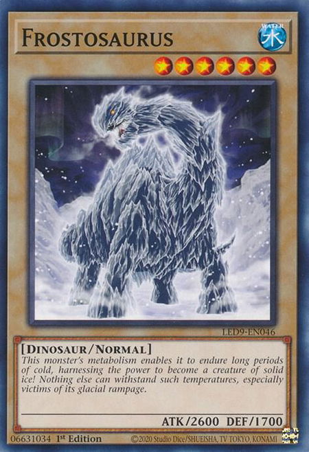Frostosaurus - Legendary Duelists: Duels From the Deep YuGiOh trading card