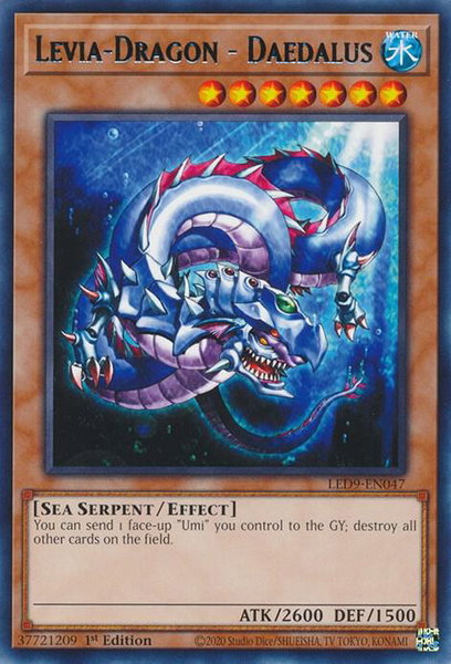 Levia-Dragon - Daedalus trading card from Legendary Duelists: Duels From the Deep Levia-Dragon - Daedalus - Legendary Duelists: Duels From the Deep YuGiOh trading card