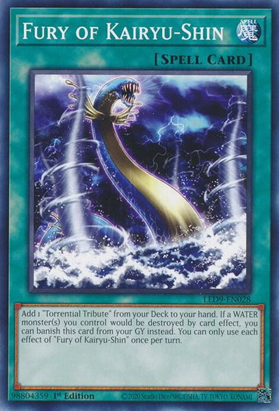Fury of Kairyu-Shin trading card from Legendary Duelists: Duels From the Deep Fury of Kairyu-Shin - Legendary Duelists: Duels From the Deep YuGiOh trading card