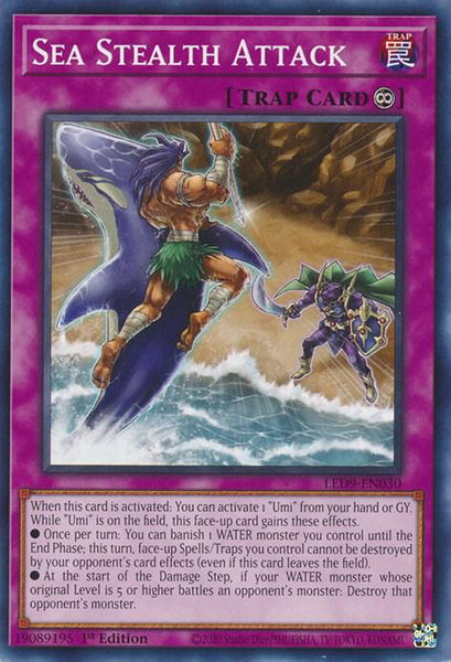 Sea Stealth Attack trading card from Legendary Duelists: Duels From the Deep Sea Stealth Attack - Legendary Duelists: Duels From the Deep YuGiOh trading card