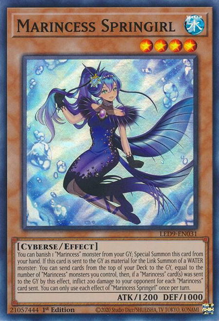 Marincess Springirl - Legendary Duelists: Duels From the Deep YuGiOh trading card