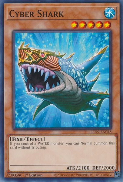Cyber Shark trading card from Legendary Duelists: Duels From the Deep Cyber Shark - Legendary Duelists: Duels From the Deep YuGiOh trading card