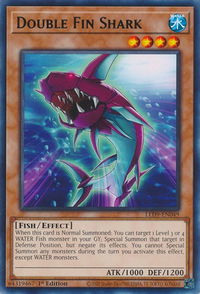 Double Fin Shark - Legendary Duelists: Duels From the Deep (LED9) #LED9-EN049 - Rare YuGiOh Trading Card