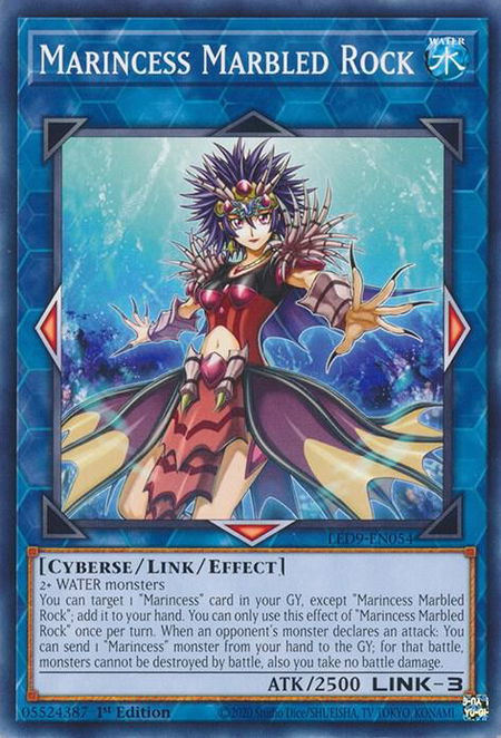 Marincess Marbled Rock trading card from Legendary Duelists: Duels From the Deep Marincess Marbled Rock - Legendary Duelists: Duels From the Deep YuGiOh trading card