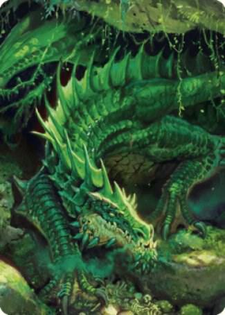 Adult Green Dragon Art Card - Art Series: Commander Legends: Battle for Baldur's Gate Magic: The Gathering trading card