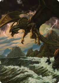 Ancient Bronze Dragon Art Card (3/81) - Art Series: Commander Legends: Battle for Baldur's Gate (ASCLB) #3 - Special Magic: The Gathering Trading Card