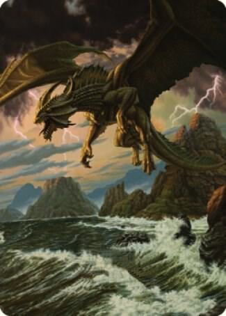 Ancient Bronze Dragon Art Card (3/81) trading card from Art Series: Commander Legends: Battle for Baldur's Gate Ancient Bronze Dragon Art Card (3/81) - Art Series: Commander Legends: Battle for Baldur's Gate Magic: The Gathering trading card