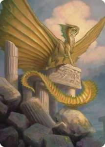 Ancient Gold Dragon Art Card (5/81) - Art Series: Commander Legends: Battle for Baldur's Gate (ASCLB) #5 - Special Magic: The Gathering Trading Card