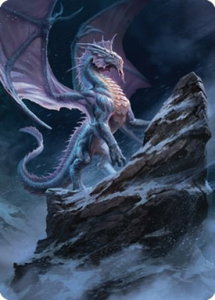Ancient Silver Dragon Art Card (6/81) - Art Series: Commander Legends: Battle for Baldur's Gate (ASCLB) #6 - Special Magic: The Gathering Trading Card